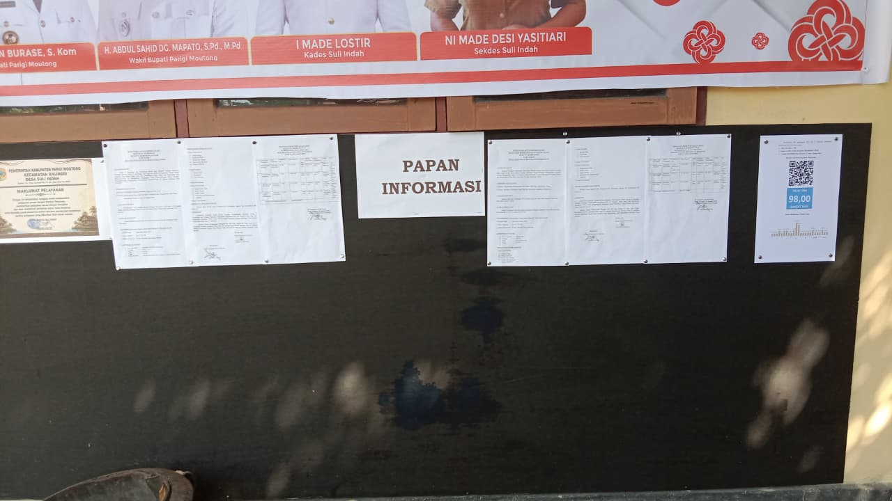 Hasil laporan Survei kepuasan desa Suli Indah